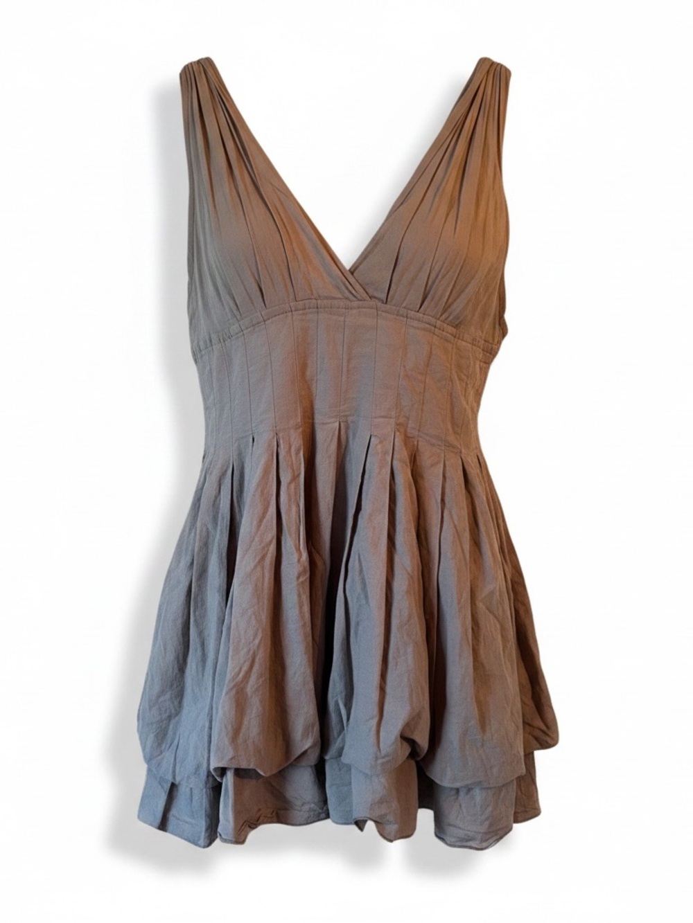 Korean vintage cotton bubble dress